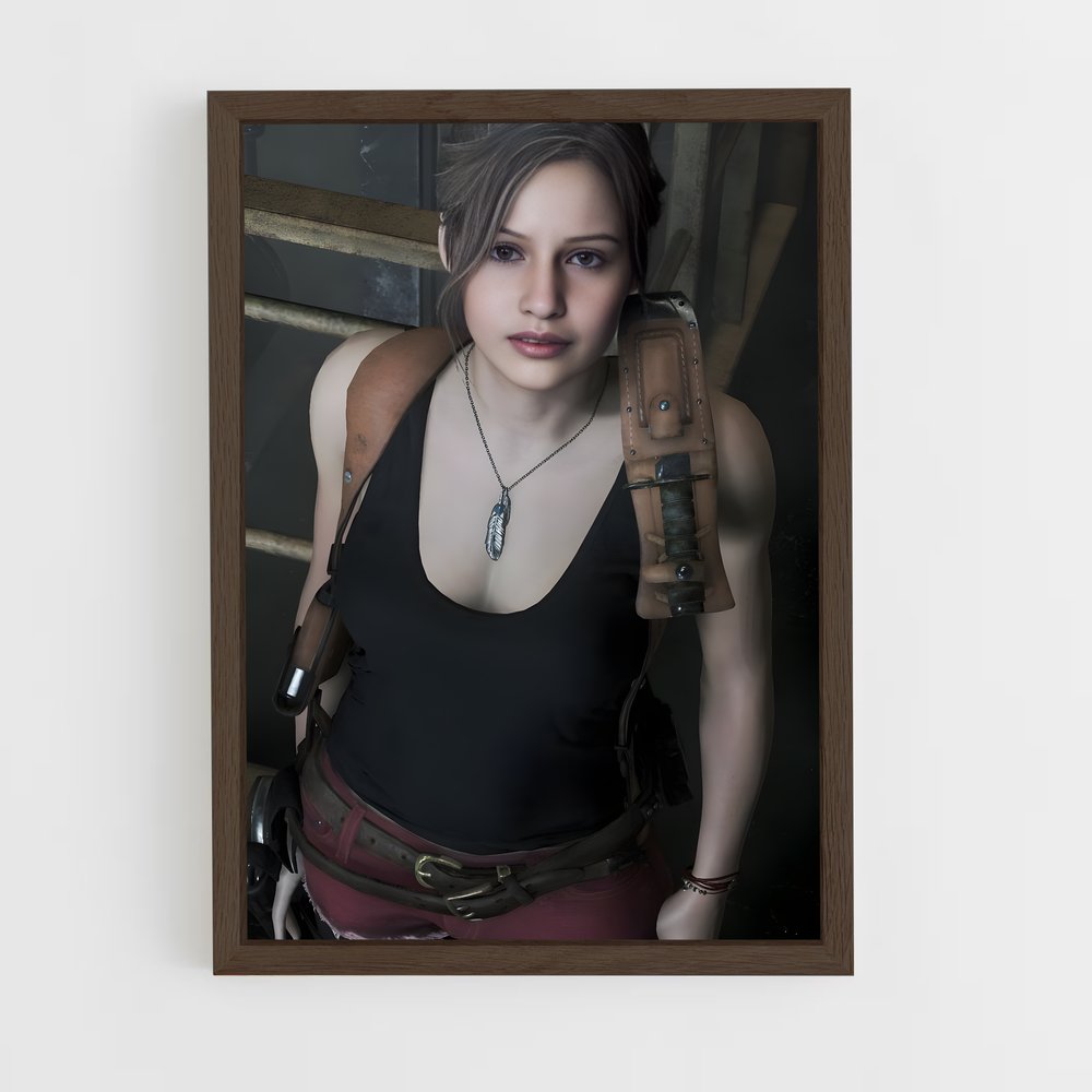 Poster Claire Redfield – affiche Resident Evil (vue 5)